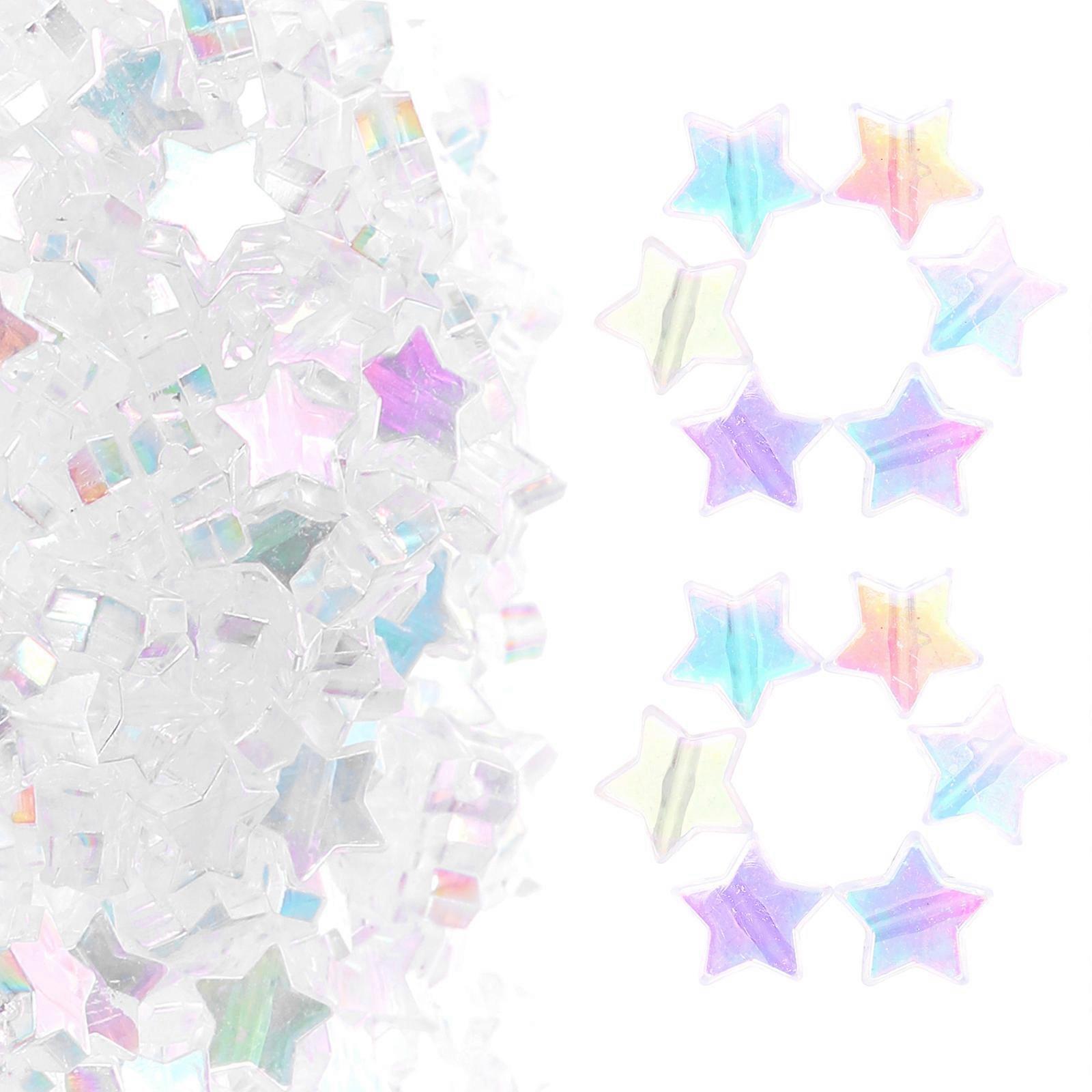 Bead Spacers for Jewelry Making Acrylic Star Shaped Transparent Diy Jewelry Making Craft Projects 800Pcs