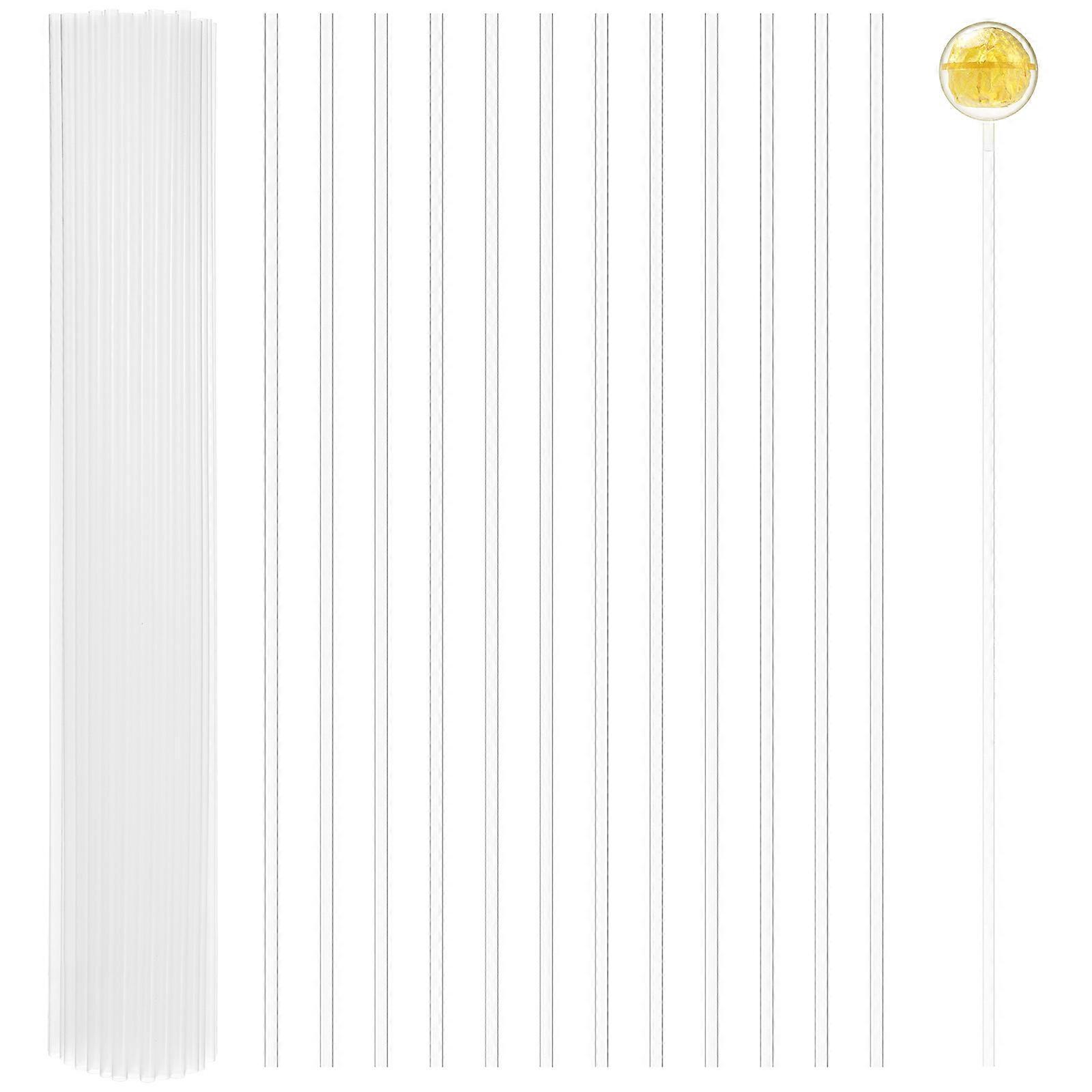 White Plastic Chocolate Holder Sticks for Decor Practical and Beautiful Adds Style to Party Occasions 100PCS