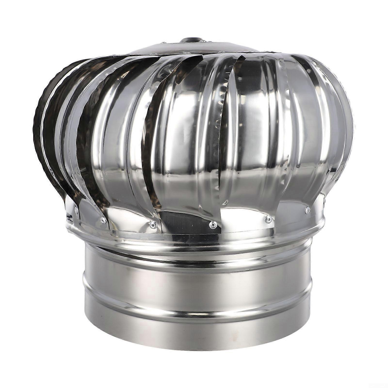 Chimney attachment, chimney attachment, ventilation attachment, stainless steel, rotatable, turbo, 16 cm (diameter 2 Ø200 MM)