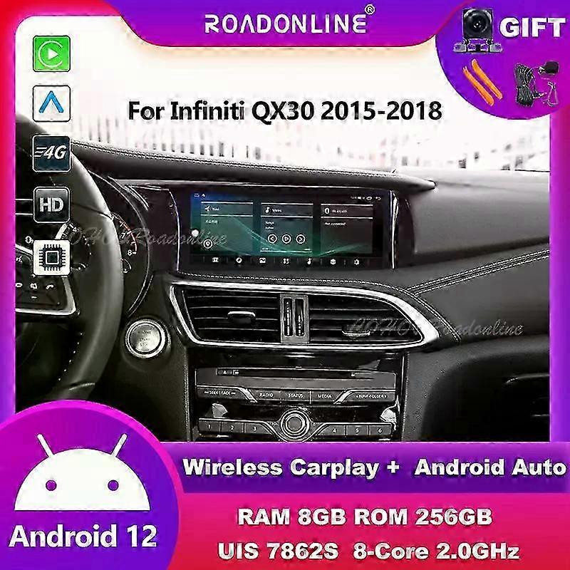 Ηχοσύστημα Android για συγκεκριμένη μάρκα QX30 2015-2018, Android 12, 10.25inch, 8+256 Car Multimedia Player