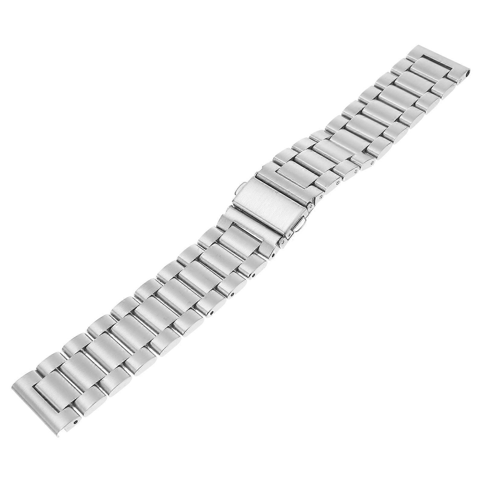 Stainless Steel Replacement Watch Strap for Silver Business Wristband with Comfortable, Skin Friendly Material