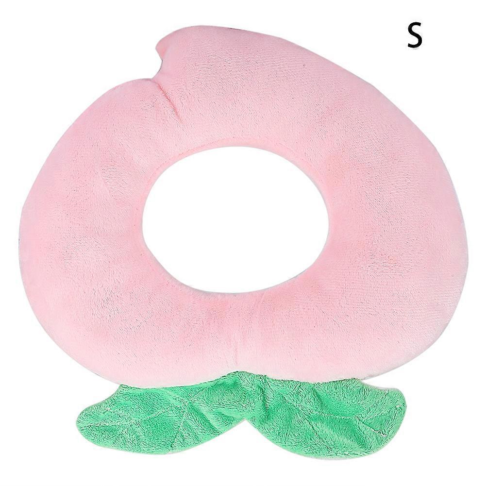 Polyester Sponge Peach Pet Anti Bite Collar Neck Recovery Wound Elizabeth Ring for Cats(Peach S)