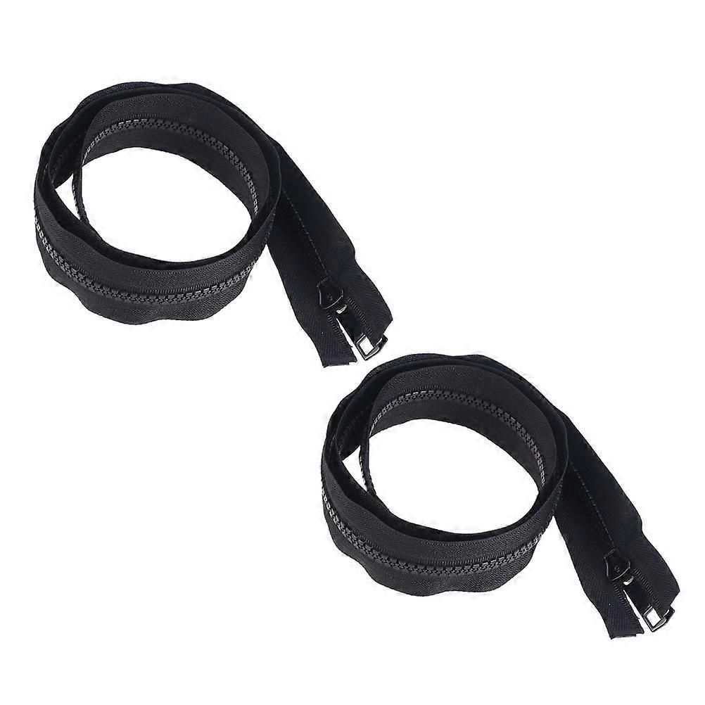 Separating Zippers For Jackets Double Open-End Clothes Zippers For Sewing Repair Tailor Accessory 80cm 2Pcs
