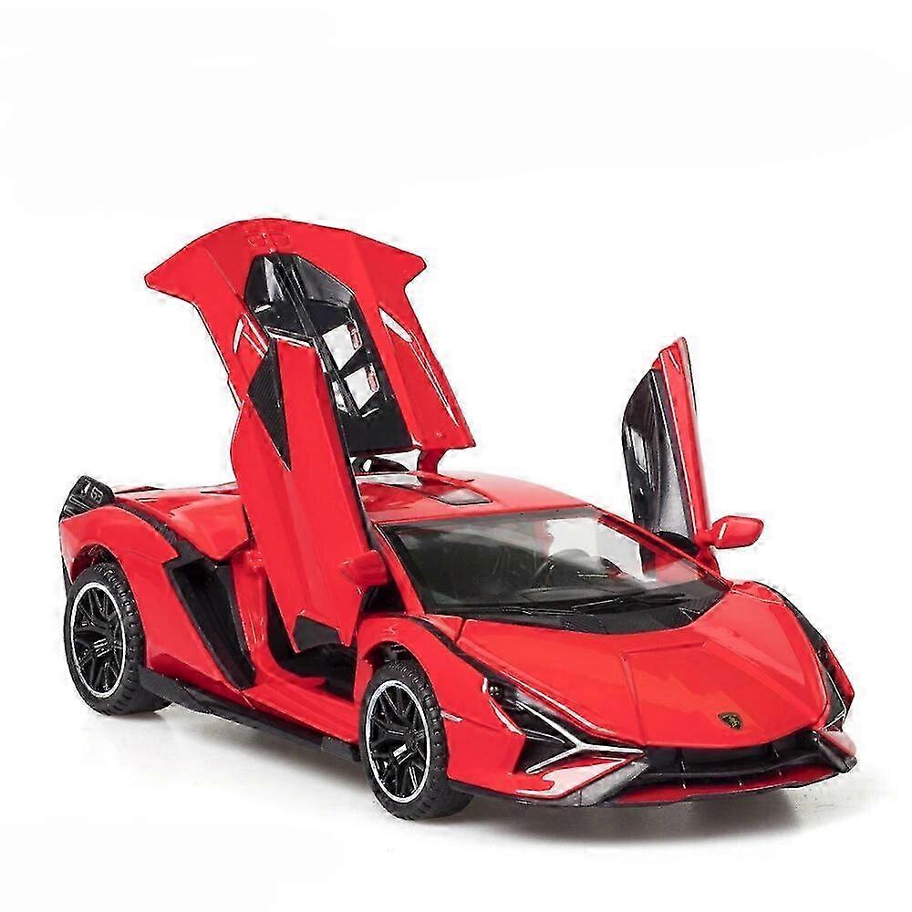 1/32 Scale Alloy Toy Car Model with Light and Sound Function for Children's Birthday Gifts