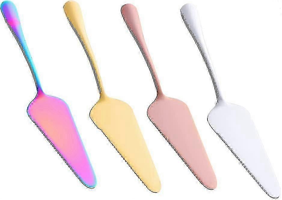 Cake Server Set, Stainless Steel Professional Knife with Stylish Handle, Pack of 4