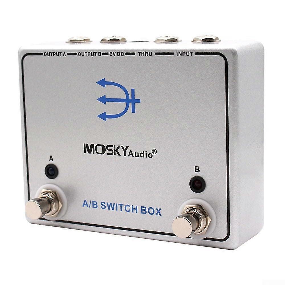 AB Switch Effect Channel Box For Instrument Signal Path Optimization, 1/4-Inch I/O, Stereo/Mono