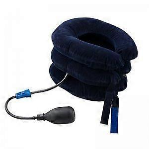 Inflatable Cervical Neck Traction Device for Pain Relief - Adjustable Size Neck Stretcher with Comfortable Gaiter Design
