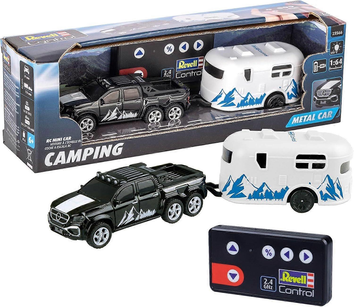 CARRERA - Mini RC "Car with Camper" GHz 2CH