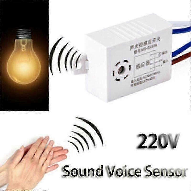 Sound Sensor Switch Module 220V Intelligent Auto On Off Light Smart Switch