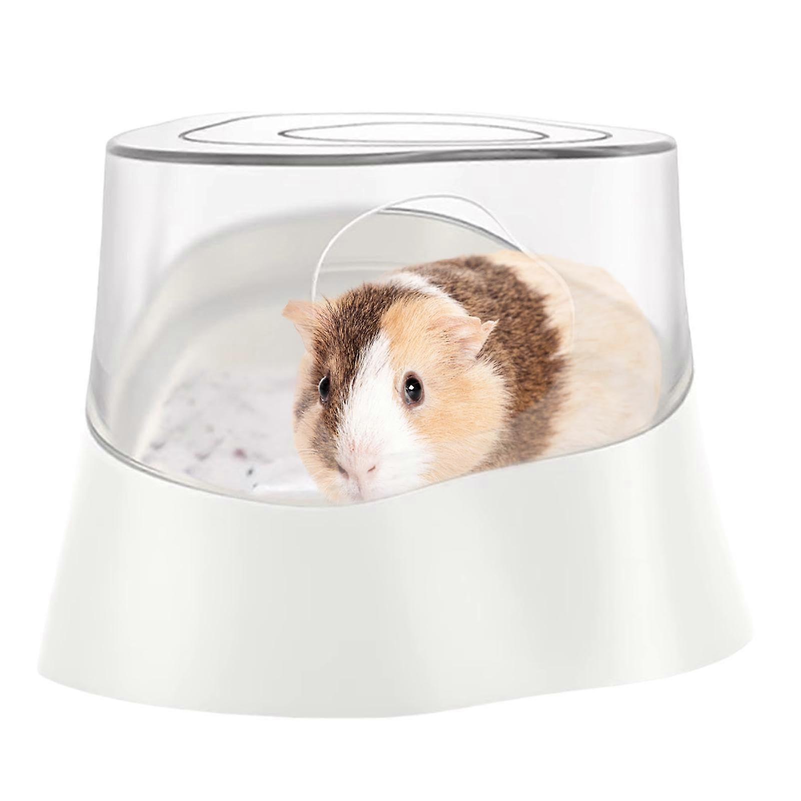 Hamster Digging Shower Room with Transparent Lid for Cleaning and Bathing