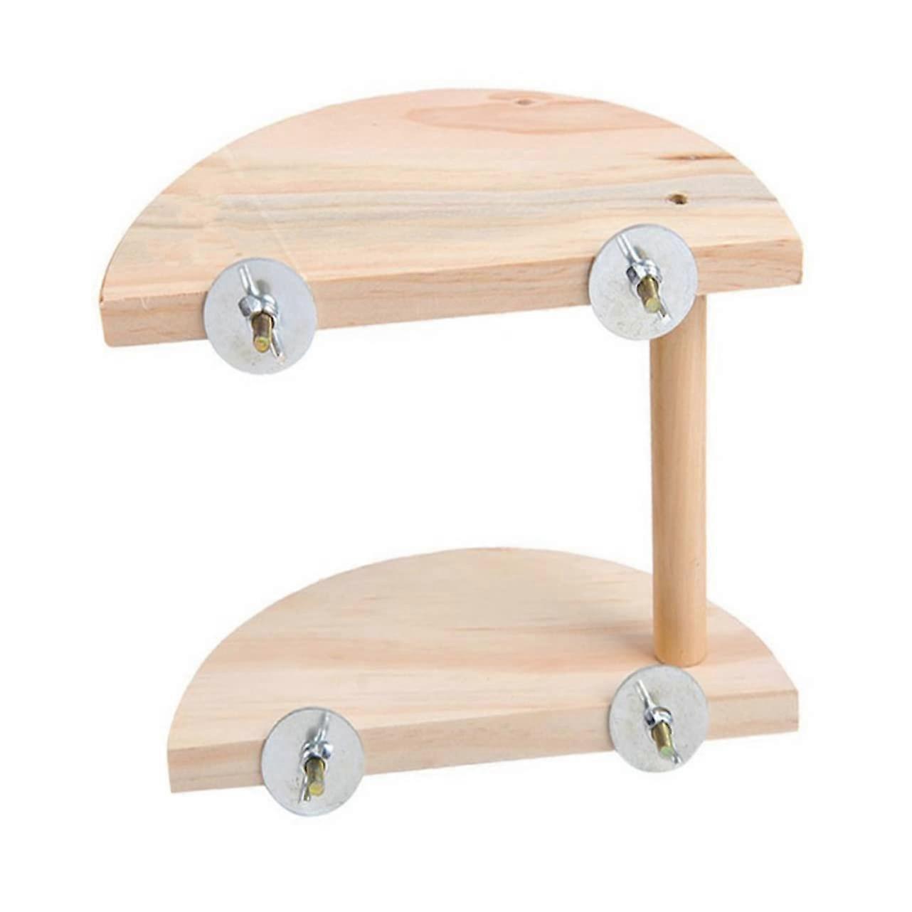Platform for Hamster Toilet Natural Wood Playing Area Sink Fittings Toy Platform