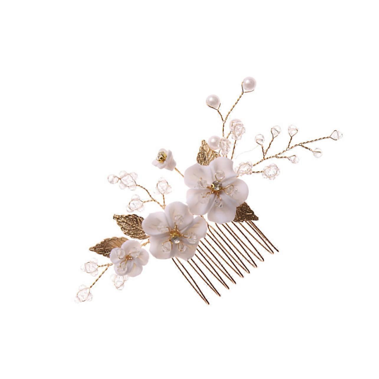 Elegant Hair Comb With Rhinestones For Weddings Bridal Hairstyle Accessories