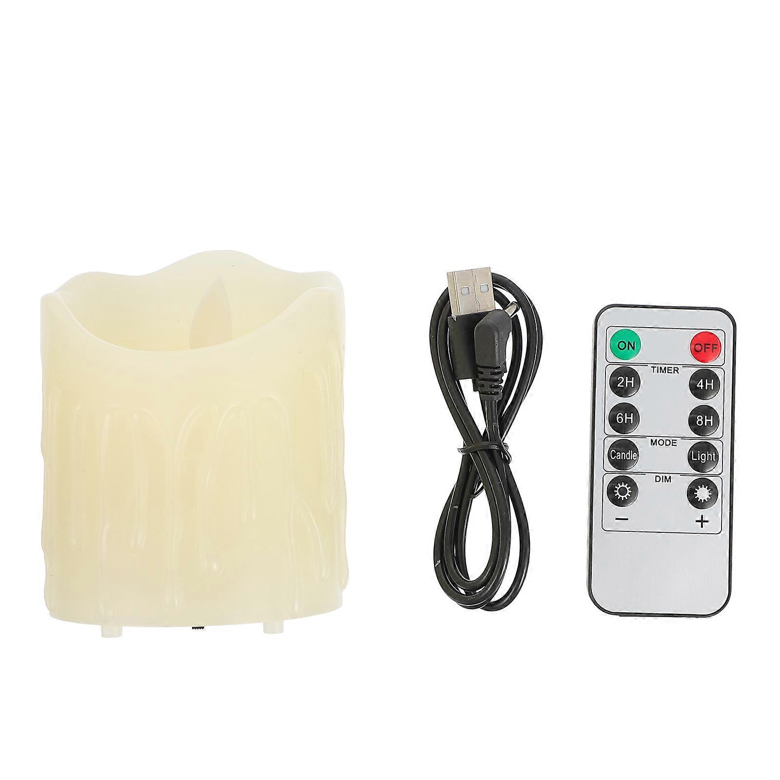 Candles For Table Decor Led Candle Light Friends Usb Charging 1Set