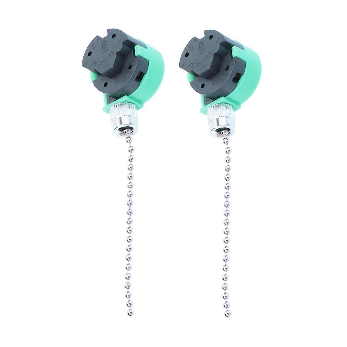 Pull Chain Extension Ceiling Fan Pull Chains Adjustable Speed For Household Users 2Pcs