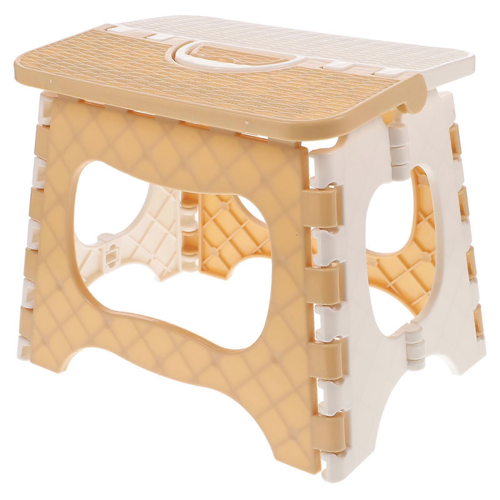 Plastic Step Stool Folding Stools Adults Portable Stool For Home Use 1Pack