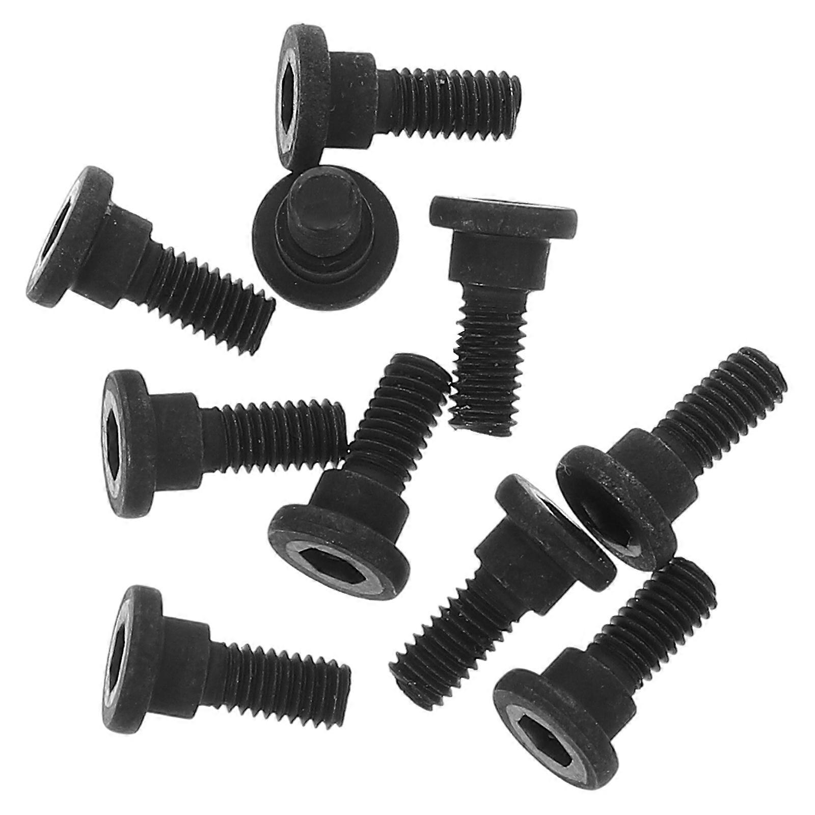 10pcs Carbon Steel Full Thread Socket Cap Screws with Black Finish for Mechanical and Industrial Applications