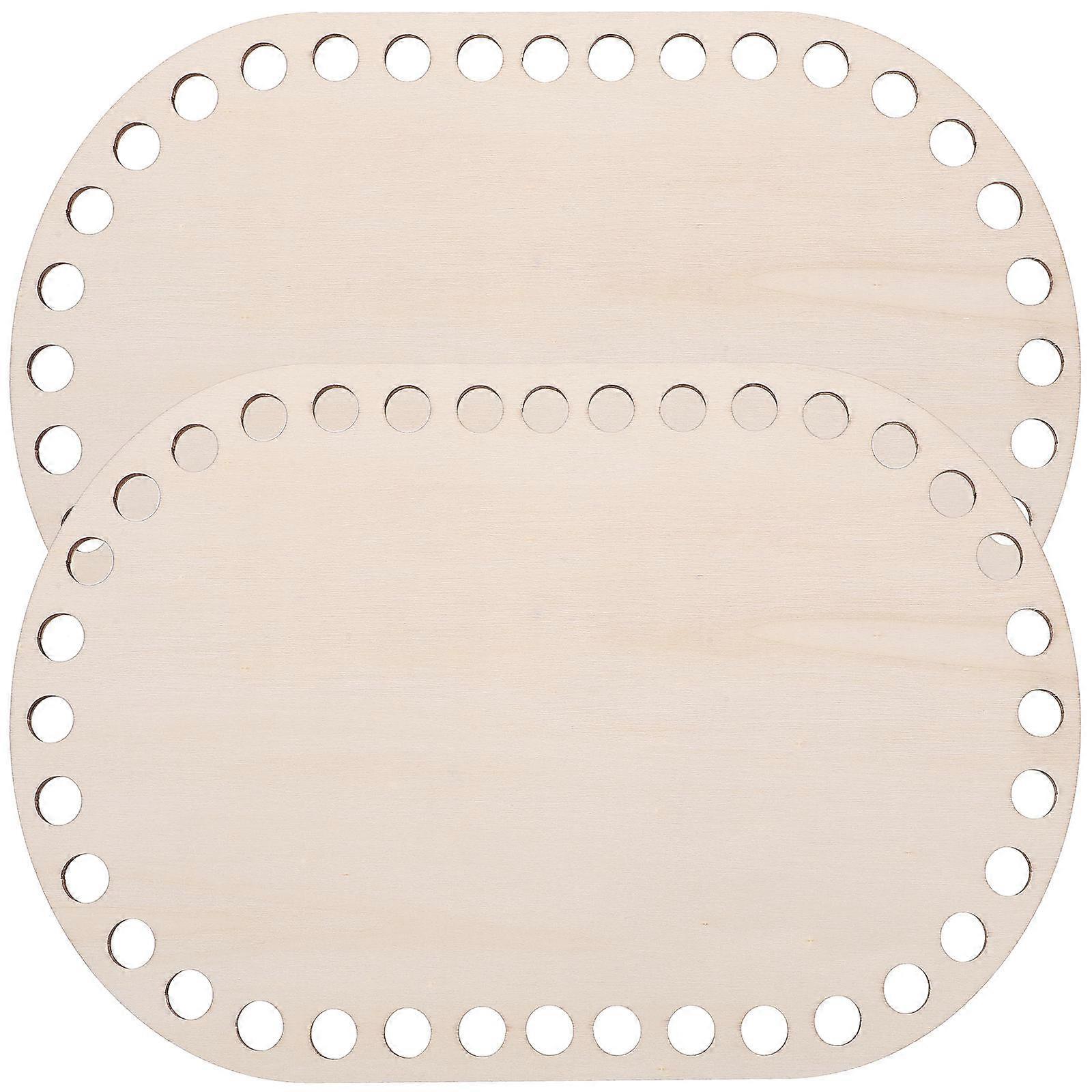 DIY Basket Weaving Base Wooden Knitting Bases Simple and Nice 30X20cm 2Set