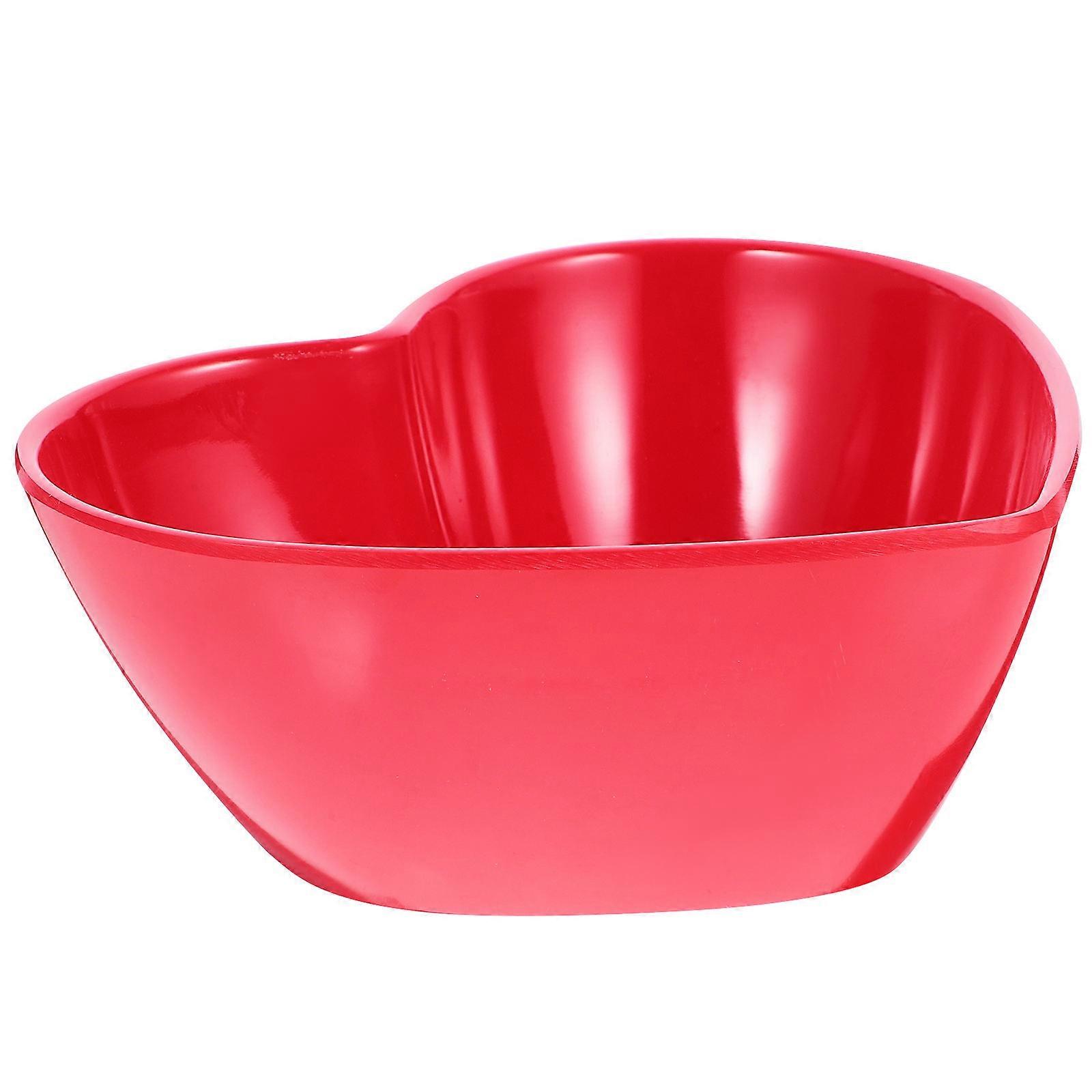 Salad Bowl Heart Shape for Snack and Appetizers Odorless Ozone Safe 1Set