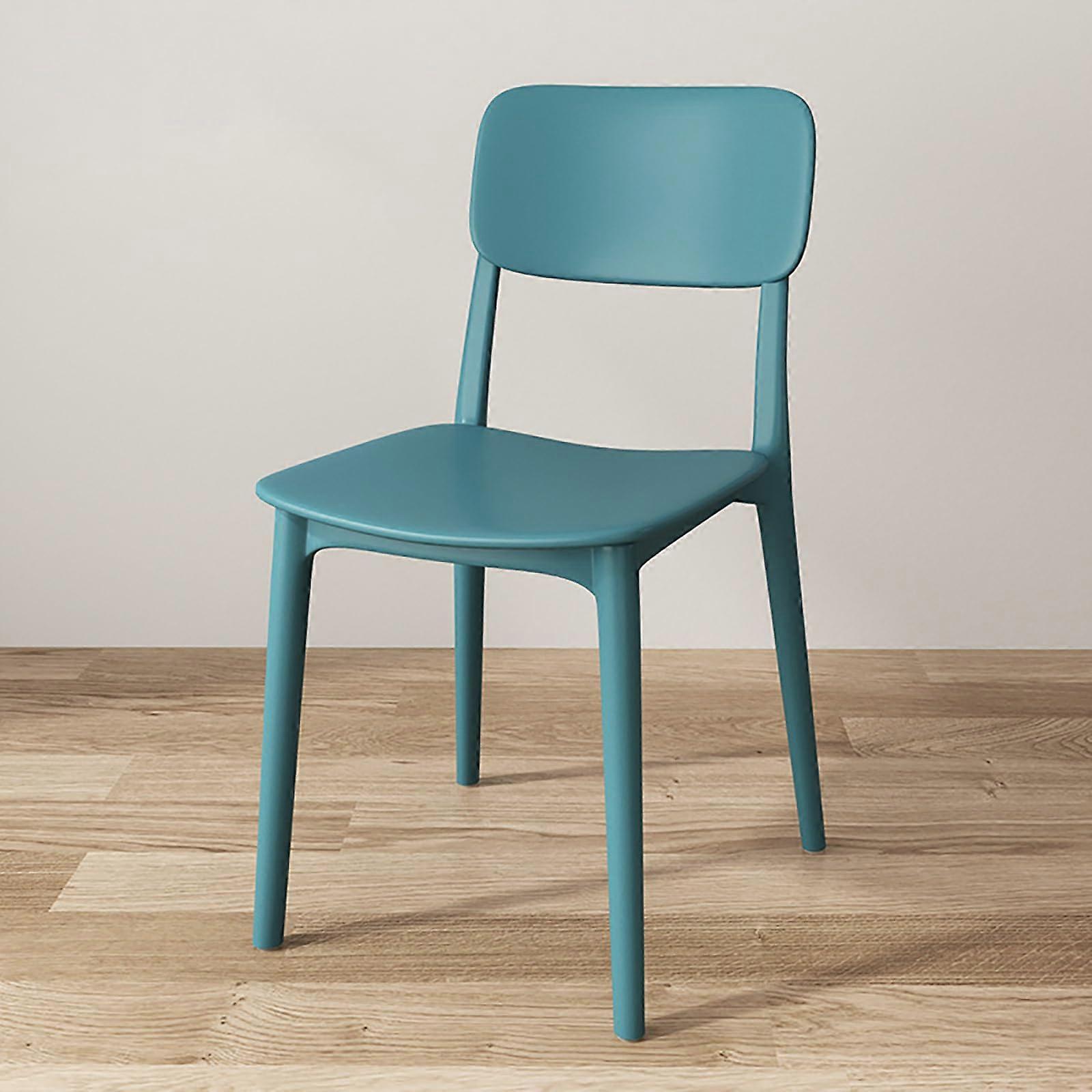 Modern stackable dining chairs for kitchen, set of 4, lightweight, 400 kg capacity, bluegreen.