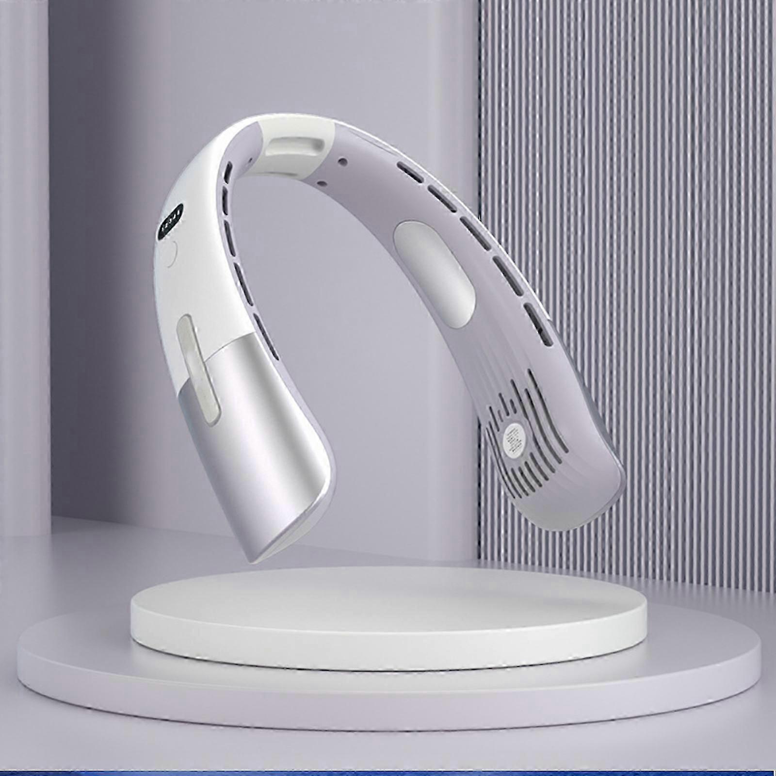 מאוורר צוואר נייד, 5 מהירויות 3000mAh מאווררי צוואר ללא להב נטענים, מאוורר USB אישי לביש 360Cooling