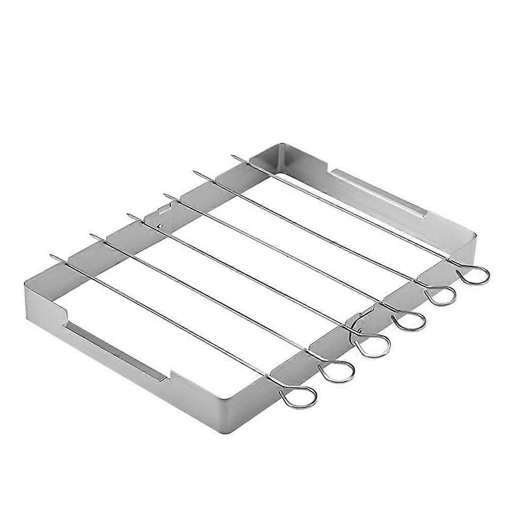 Durable Stainless Steel Portable Grill for Barbecue Activities Easy to Clean and Set Silver