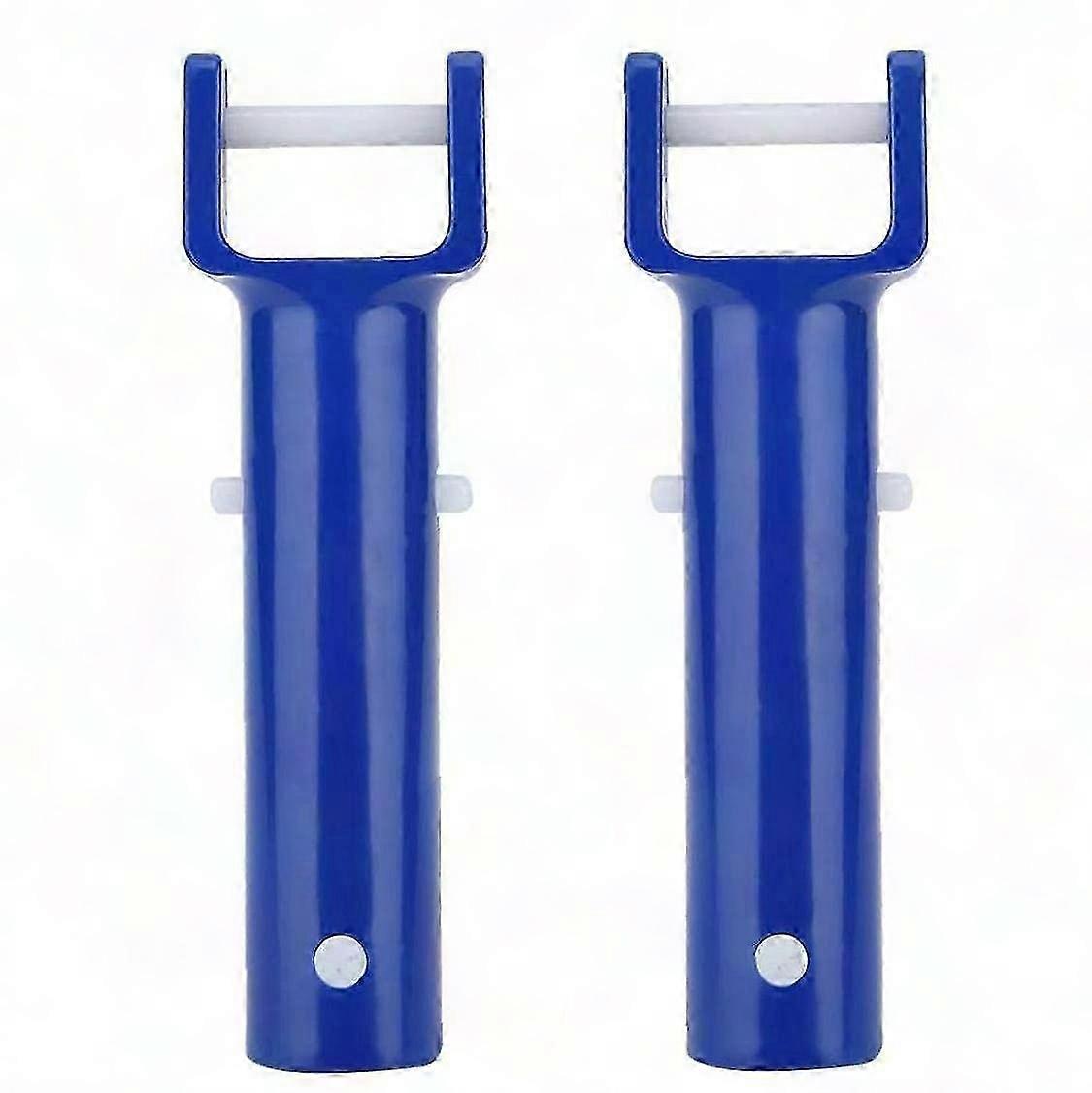 2-Pack Pool Brush Handle Accessories, Replacement Head & Clamp for Cleaning Tools