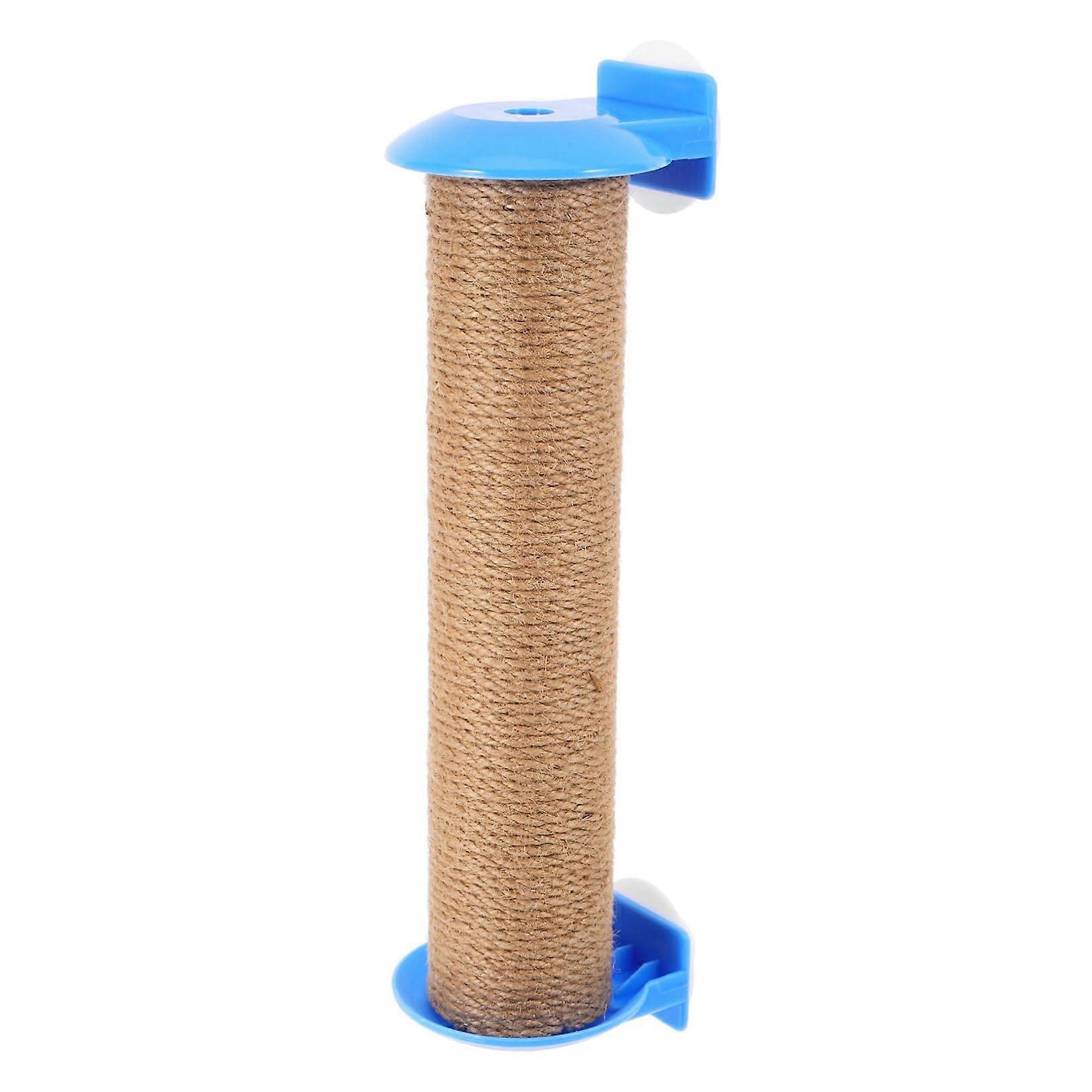 Jute cat scratching post, spacesaving, multifunctional for indoors, durable, easy to install.