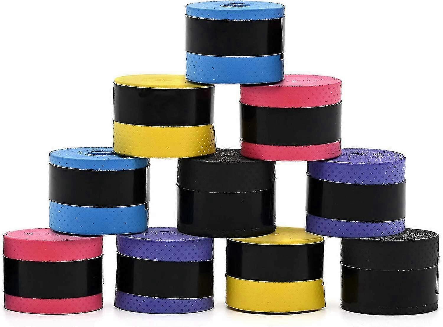 Non-Slip Tennis Racket Grips - 10-Pack for Enhanced Performance