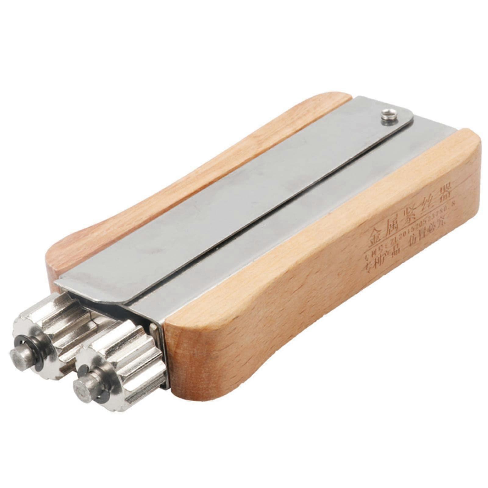 Wire Rope Tensioning Tool for Beekeepers - Metal Double Gear Wire Crimping Tool for Durable Frame Clamping High Performance