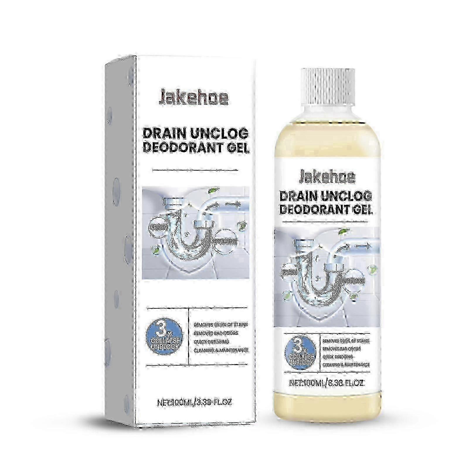 Pipe Unclog Deodorant Gel, Drain Pipe Unclog Deodorant Kitchen Toilet Pipe Cleaner