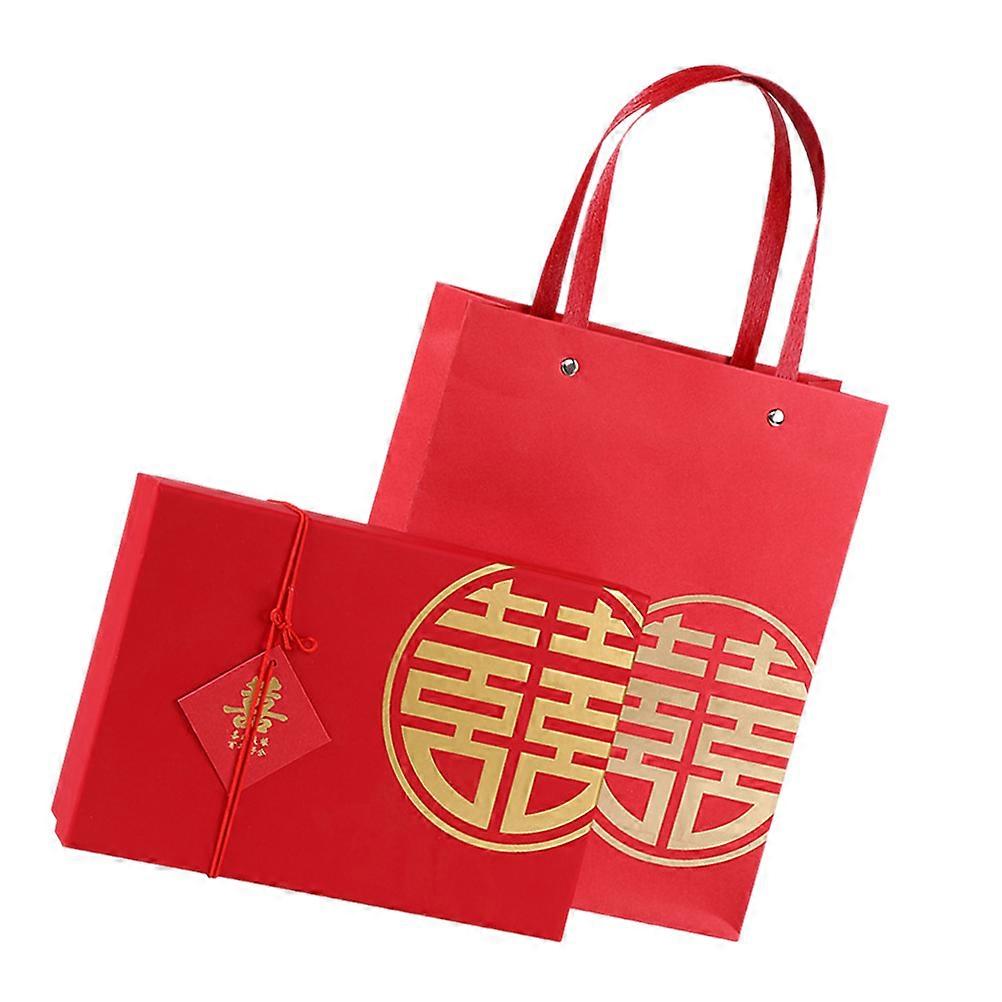 Present Box Chinese Wedding present Packaging Paper Box With present Bag Large Size For Anniversary Candy And Other Items