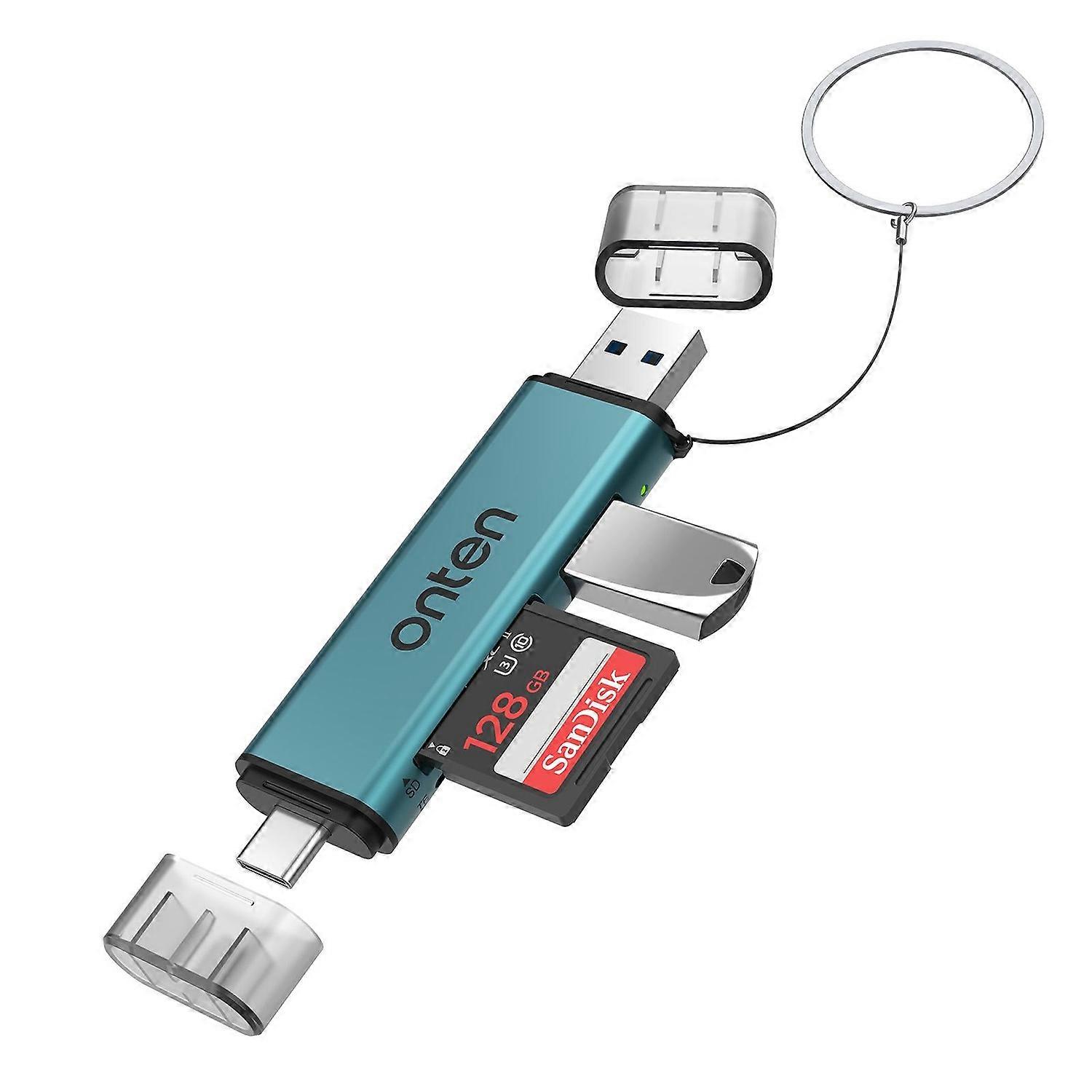 5 in 1 Type-C to USB with Micro SD/TF Card Reader OTN-CR537S