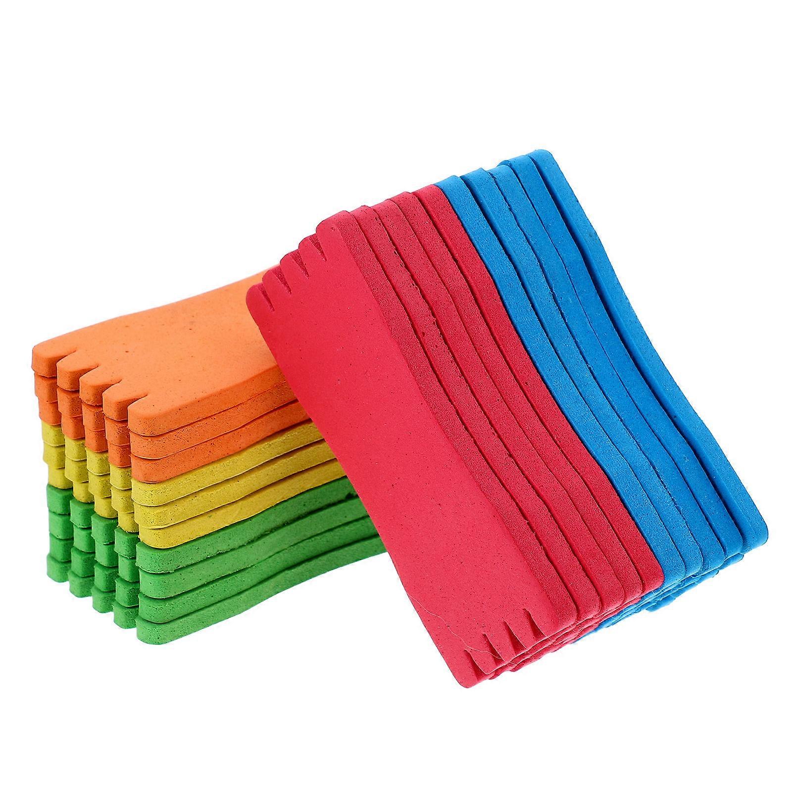 Fishing Gear Spool Wrap Headphone Cable Fishing Lovers Rectangular Shape Assorted Color 8.00X3.00X0.60CM EVA Foam 20Pcs