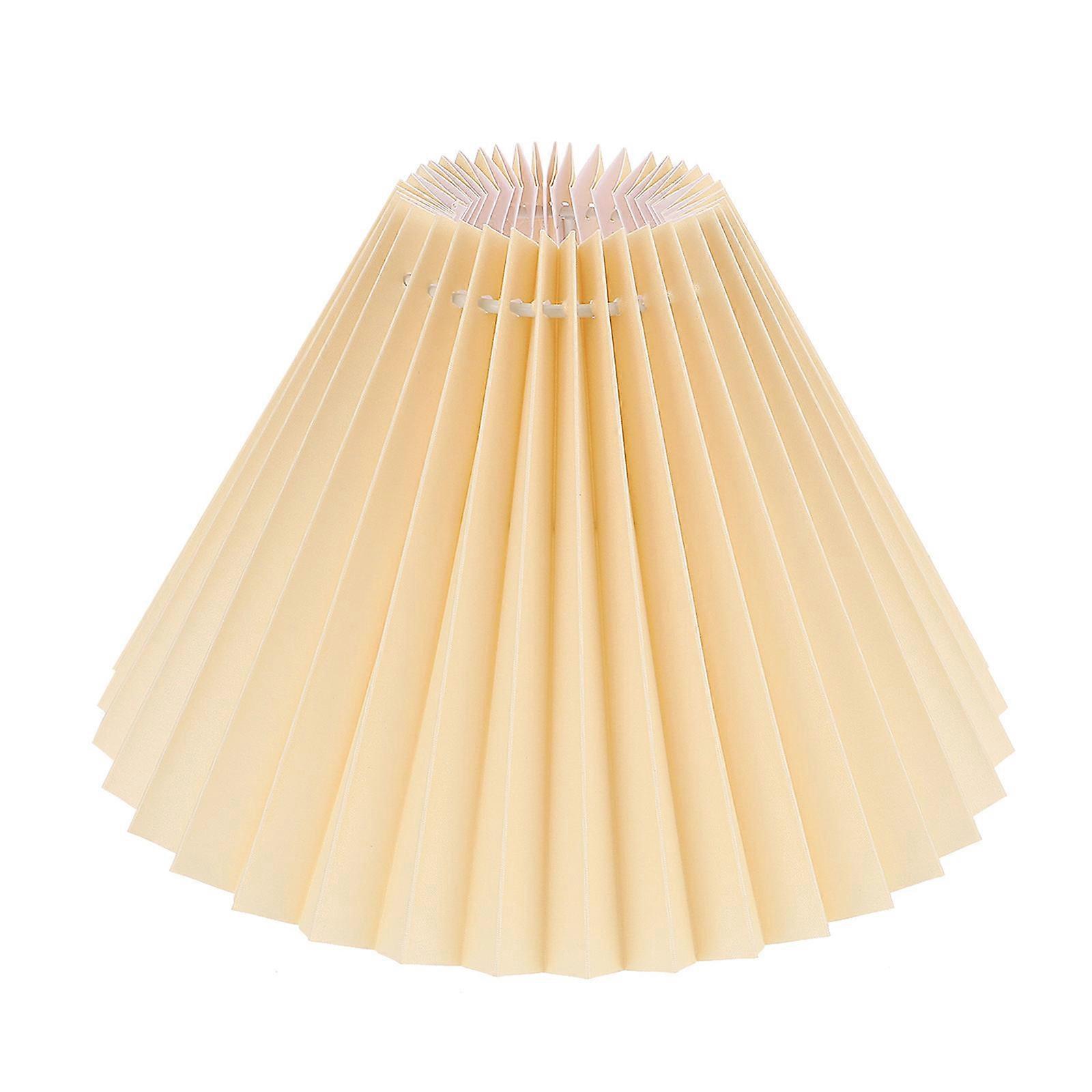 1pc Cloth Lampshade with Pleated Cover for Table Lamp Accessory