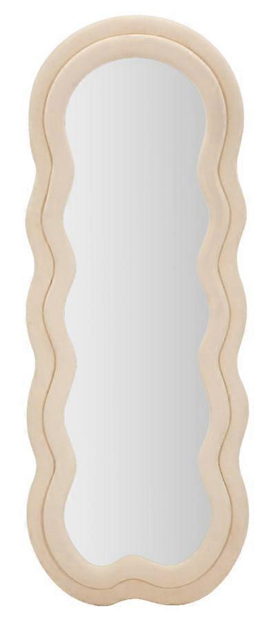 Mauro Ferretti WALL MIRROR MIKI CREAM VELVET CM 60X4X160