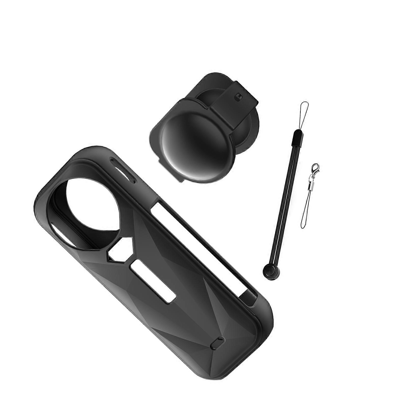 Impact Resistant Action Camera Case Silicone Lens Protectors Shell for X5 Hand Strap Outdoor Activity Lightweight Build Multicolor