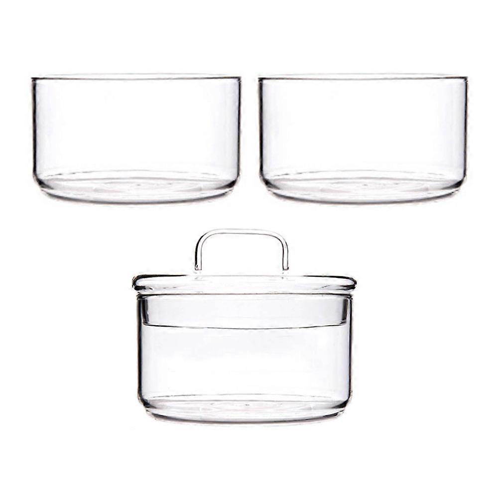 Transparent Stackable Food Storage Bowl with Lids for Fresh Keeping Fruits, Salads, Desserts – Ideal for Kitchen Organization and Restaurant Use