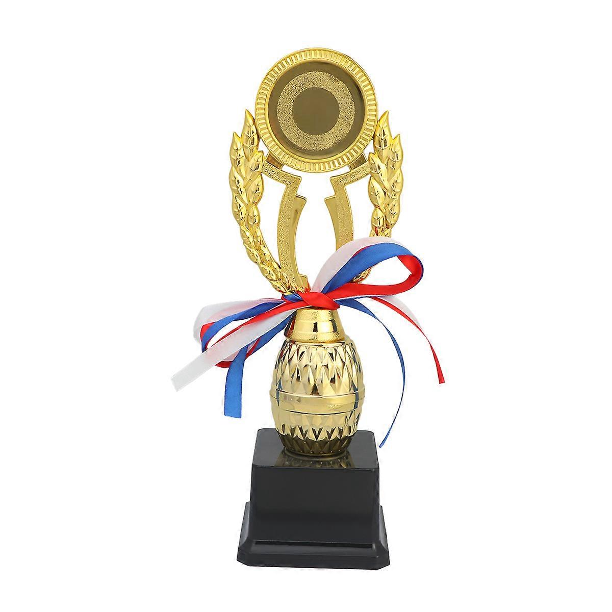 Competition Trophy Golden Plastic Award Trophy for Day Recognition 24cm 1Set