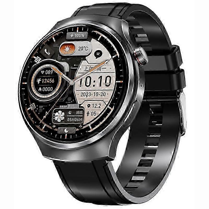 Smartwatch with Curved Screen, Blood Oxygen, Blood Pressure Monitoring, and Health Tracking(Black)