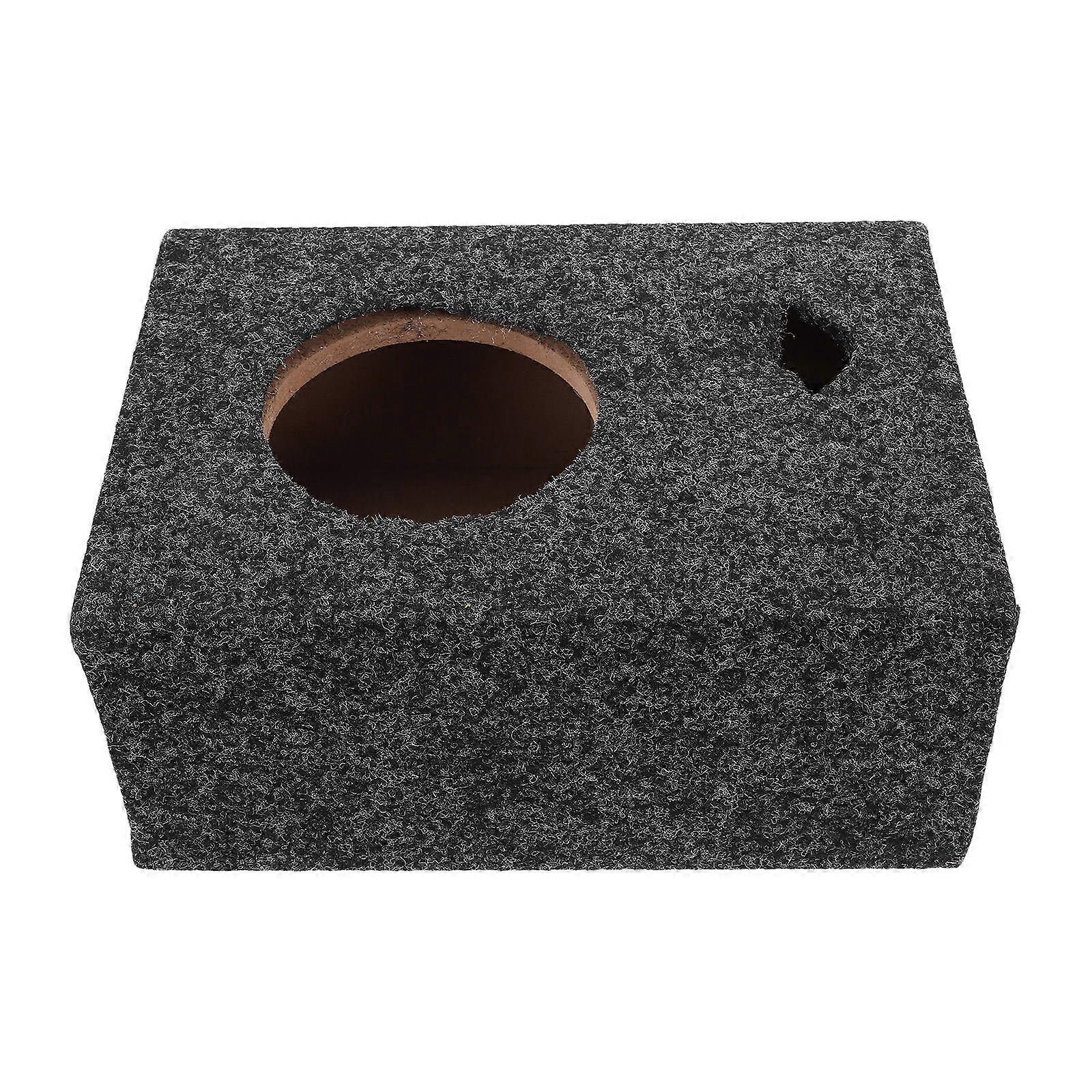 Universal Car Speaker Enclosure Subwoofer Audio Enthusiasts High and Lowfrequency Ports Felt Cloth 1Pack