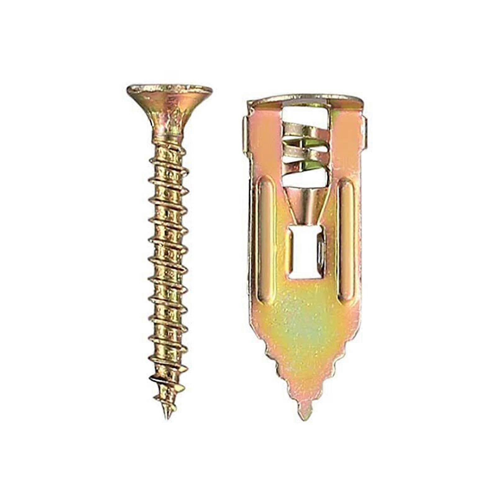 Set of 50/100 Time Saving Solution Efficient & Versatile Screws Self Drilling Wall Anchors Screw Set for Home Renovation Multicolor