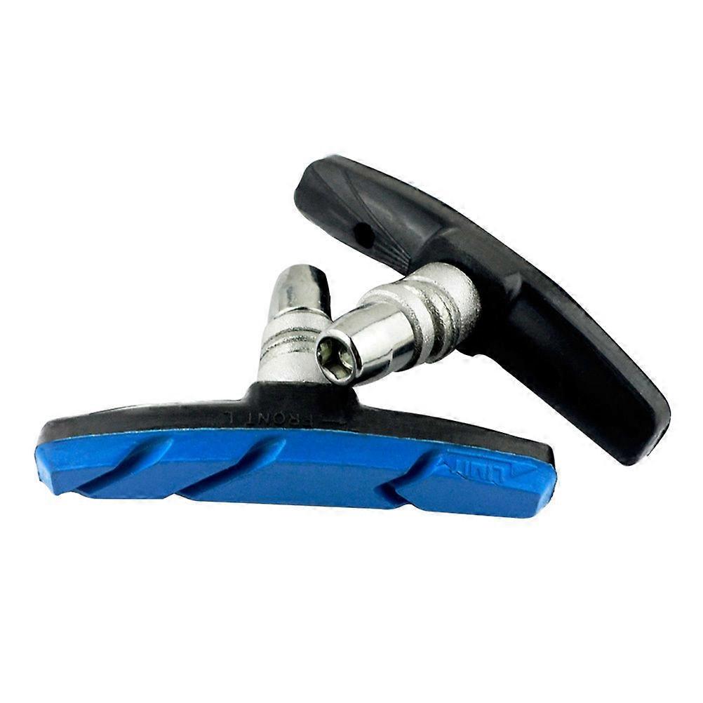 Brake Pads for Bicycle Weather-Proof Protect Wheel Rim Blue Color Cycling Accessory 1Pair
