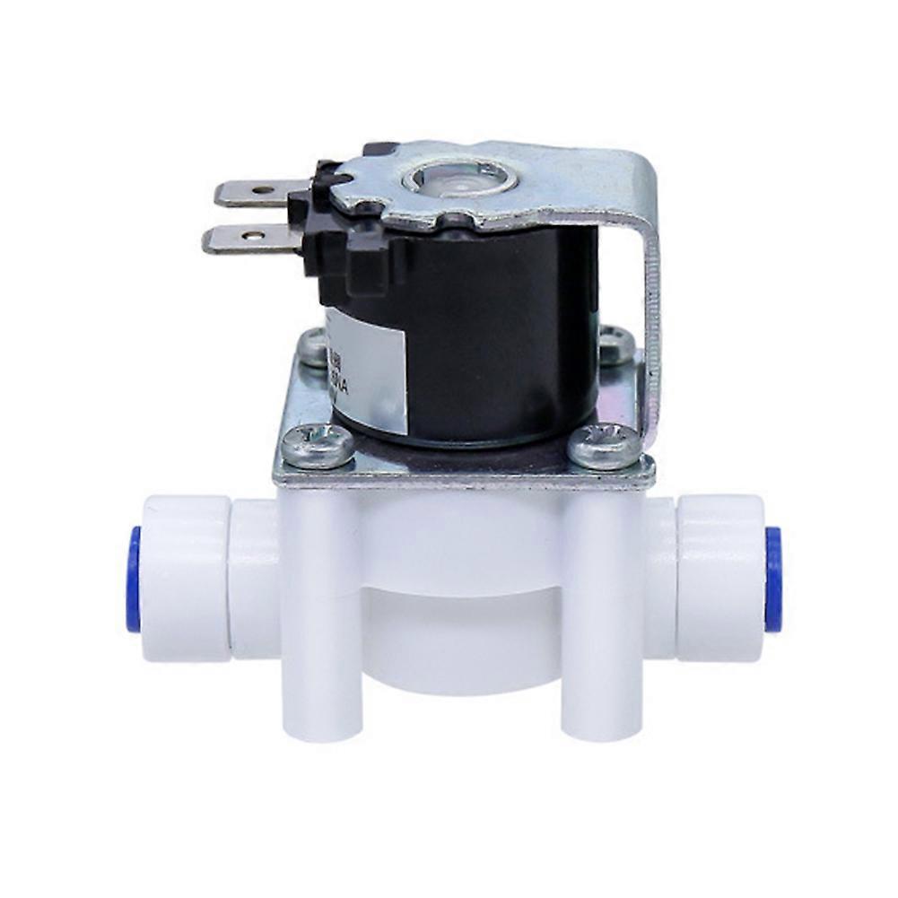 24V Inlet Solenoid Valve for Pure Water Machines, Water Purifiers, Reverse Osmosis Systems with 2-Point Quick Connect