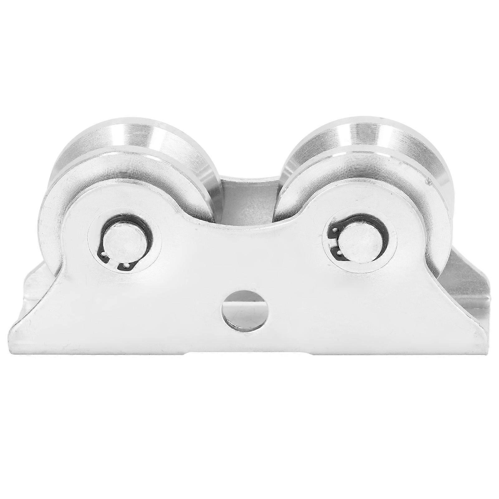 Groove Wheel V Shaped with Bracket Stainless Steel for Inverted Track Rolling Sliding Gate