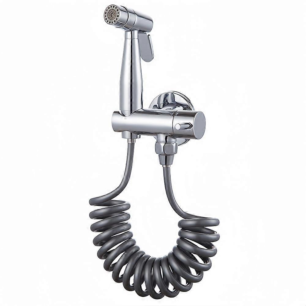Copper Electroplated Bidet Sprayer With Telescoping Hose Bidet Set For Toilets
