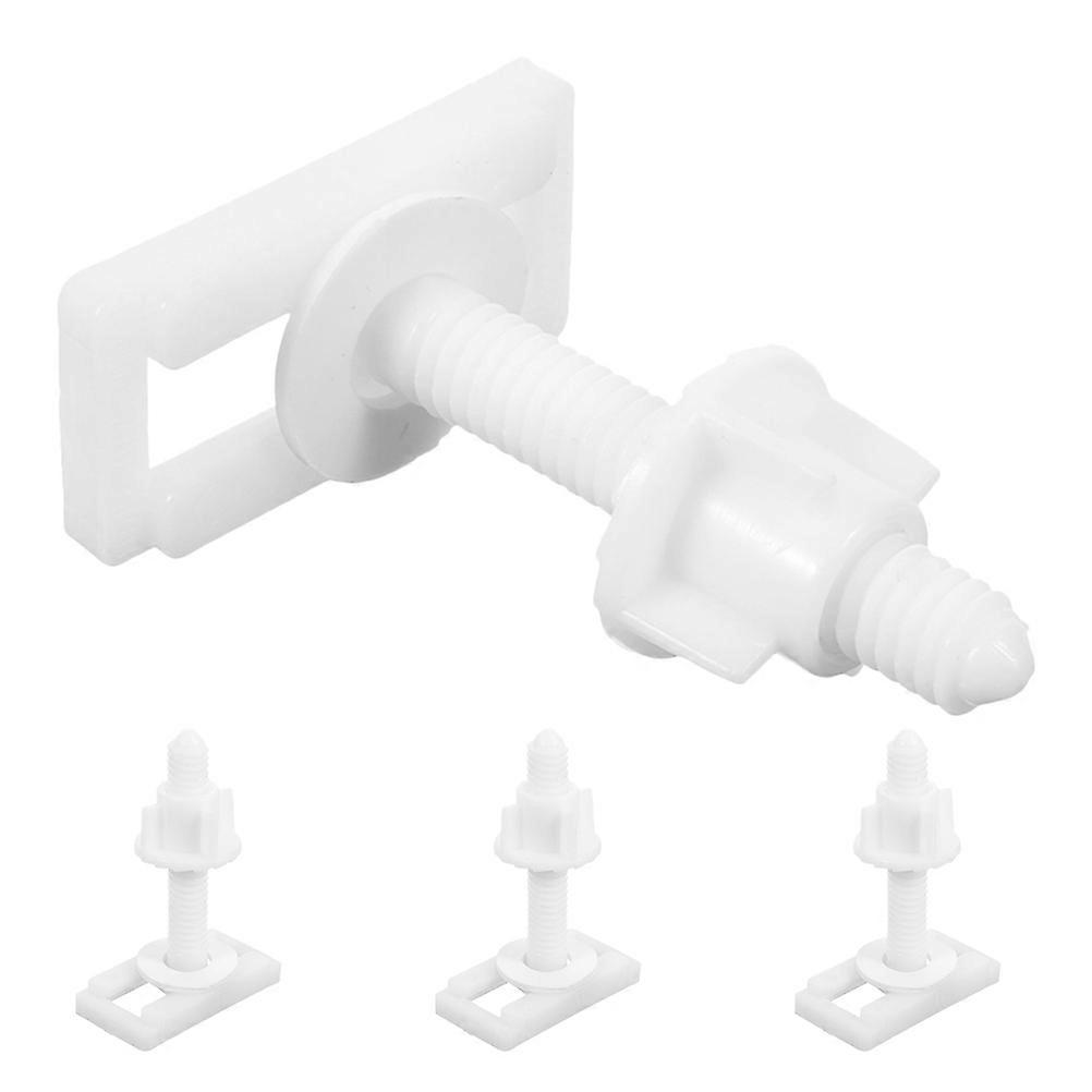 4pcs Toilet Seat Replacement Screws with Nuts and Bolts – Top Fixing Fittings for Secure Hold and Easy Installation