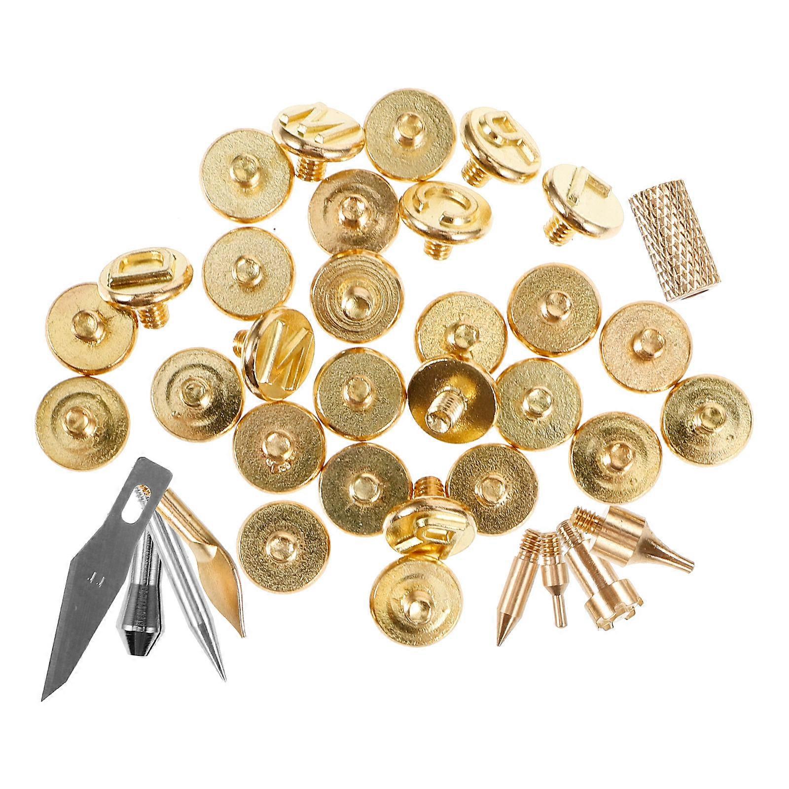 Wood Burning Tool Letters Various Shapes For Soldering Craft Making 1Set