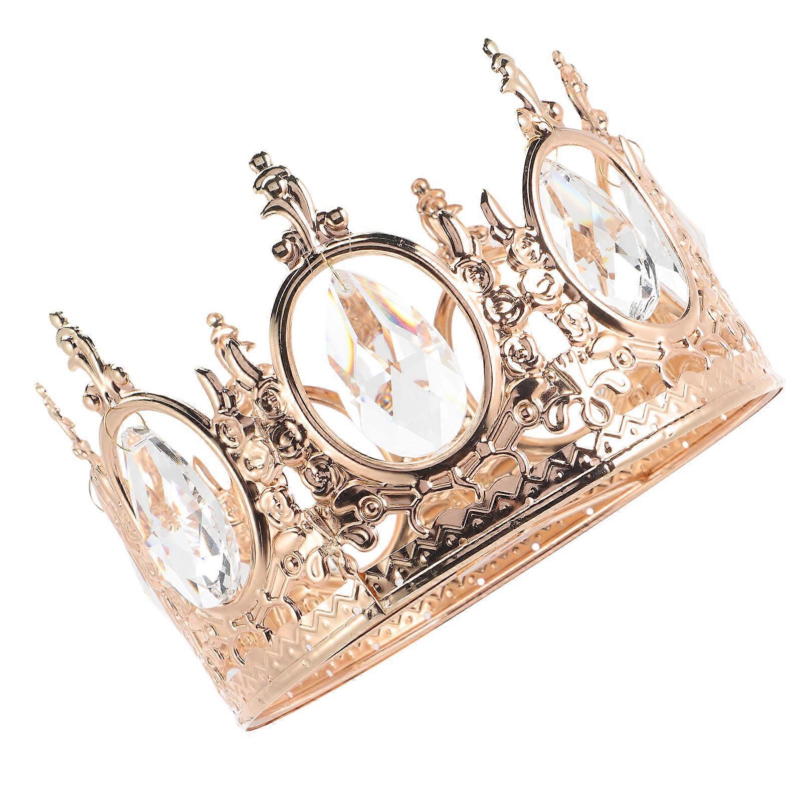 Crown Table Lamp Ceiling Light Shade Pendant Lighting Crystal Decoration Bright Color Corrosion-Resistant For Hallway 1Set