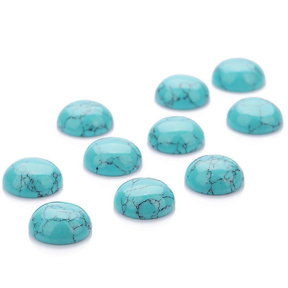 Skyblue كريستال زجاج كابوشون لصنع المجوهرات قاعدة مسطحة DIY لوازم 0.6 سم