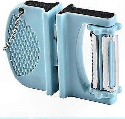 Compact Ceramic Knife Sharpener with Peeler Function for Outdoor Use